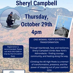 Author Talk with Sheryl Campbell Climbing the 46 High Peaks