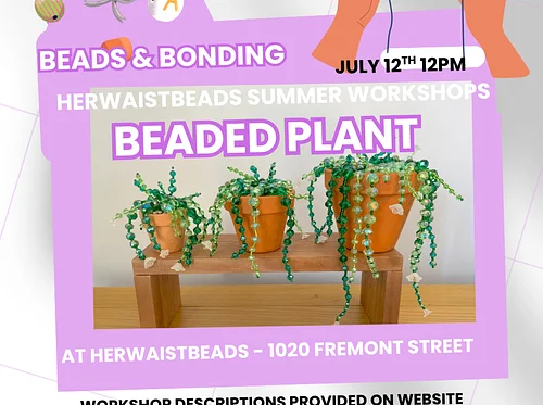 HerWaistBeads: Beaded Plant