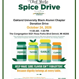 Oakland University Black Alumni Chapter Spice Donation Drive