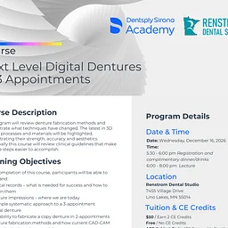 Next Level Digital Dentures in 3 Appointments