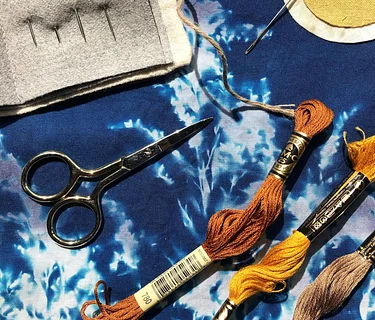 Cyanotype Printing & Mindful Stitching with Katama Murray