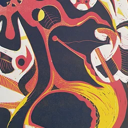 Reduction Linocut (Three Colors)