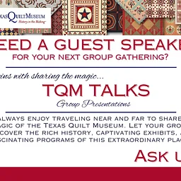 TQM TALKS - Speaking Engagement & Pop-up Shop - University Methodist Church Quilt Guild of San Antonio, TX