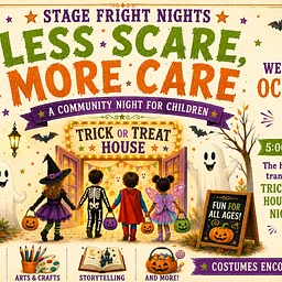 Trick-or-Treat House: Less Scare, More Care (Community Night)