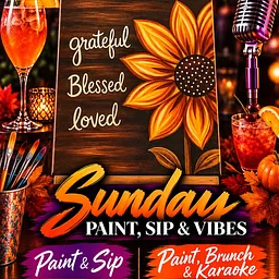 Sunday Sip & Paint + Brunch & Karaoke Option