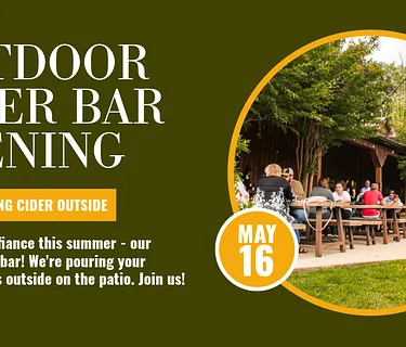 NEW Outdoor Cider Bar Opening
