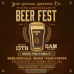 Hop Dogma 13th Anniversary Beer Fest!