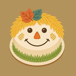 Family Day: Cute Scarecrow Cake (Bilingual)