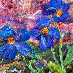 Felted Flowers: Painting with Wool with Heartwood Creative Arts