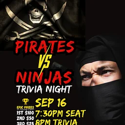 🏴‍☠️⚔️ Pirates vs. Ninjas Trivia Night