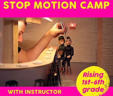 Stop Motion Camp! 7/7-10, 8:30am-12pm