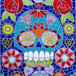 Día de los Muertos Mosaic Art