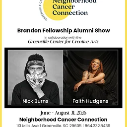 Brandon Fellowship Alumni Show, In collaboration with the Greenville Center for the Arts: Nick Burns and Faith Hudgens