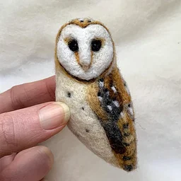 Needle Felting: Bird of the Month: Barn Owl with Erin Carlson