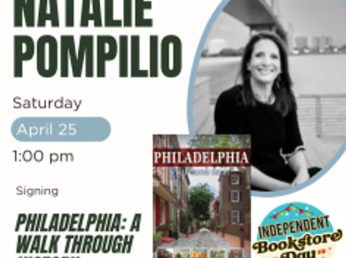 Natalie Pompilio at the Lahaska Bookshop for Independent Bookstore Day