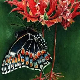 Butterflies in Colored Pencil