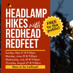 Headlamp Hike with Redhead Redfeet
