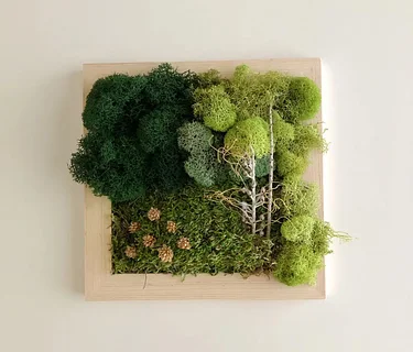 Modern Moss Wall Art