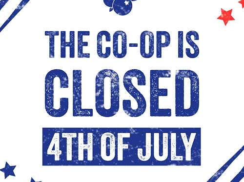 Closed on 4th of July