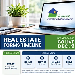 Vermont Real Estate Forms Updates
