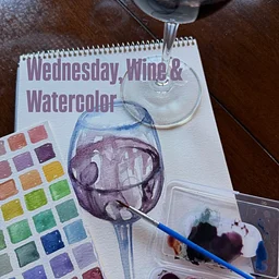 Wine & watercolor with Kristin Livelsberger
