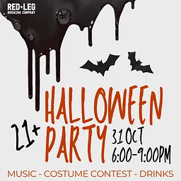 21+ Halloween Party at Red Leg!