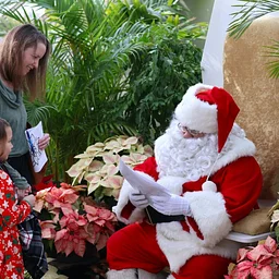 Santa at the Botanical Gardens