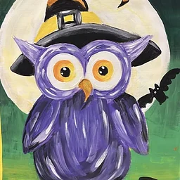 Kids Studio: Halloween Owl Painting