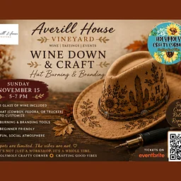 Wine Down & Craft: Hat Burning & Branding