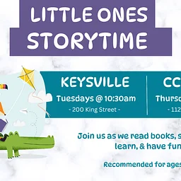 Little Ones Storytime @ Main Library in CCH
