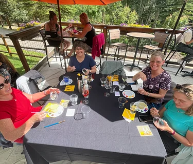 Painting on the Patio | DIY Charcuterie Boards