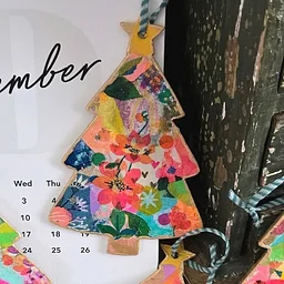 Adult Class 14+ Create a set of 4 wooden tree ornaments