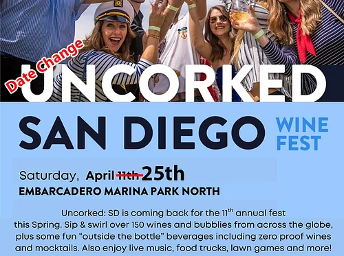 Uncorked Wine Fest at Embarcadero – April 25, 2026