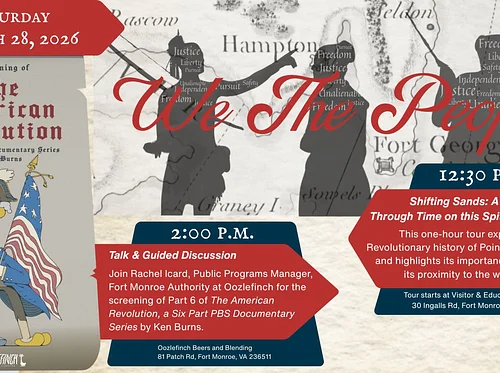 Special Event: PBS Documentary at Oozlefinch and Special Tour at Fort Monroe!