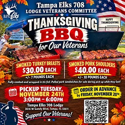 Veterans Committee Big Red Smoked Meats Thanksgiving Fundraiser!