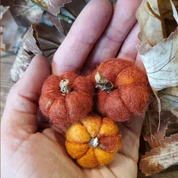 Workshop: Mini Wet-Felted Pumpkins