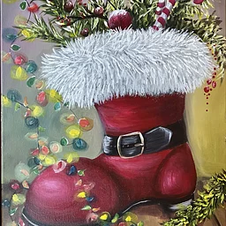 Beginner Painting Santa’s Boots with Bobbi McKinnon