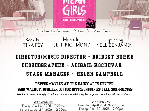 CenterStage Theatre Company Mean Girls High School Version | April 3 – 12