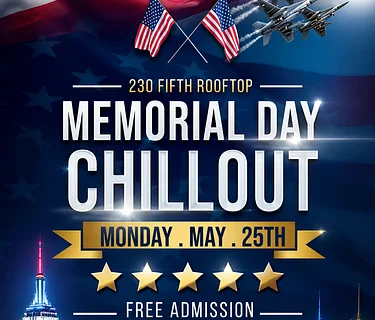 Memorial Day FREE PARTY @ 230 FIFTH ROOFTOP