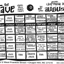AUGUST CALENDAR