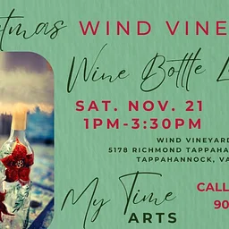 Christmas Wine Bottle Lamp Workshop at Wind Vineyards