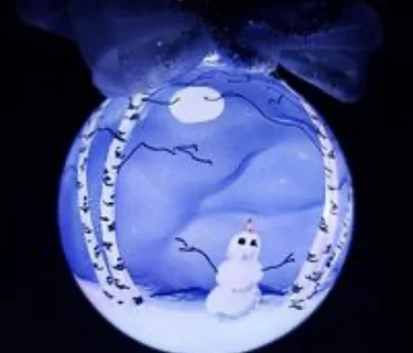 WORKSHOP: "Winter Scene on Light-Up Ornament Using Alcohol Ink" @ Art of the Lakes Gallery, Battle Lake