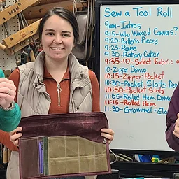 Sew a Waxed Canvas Tool Roll @ STL