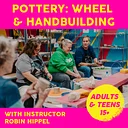 Pottery: Wheel & Hand Building: Saturdays 7/11-8/1, 10am-12pm, 4 weeks