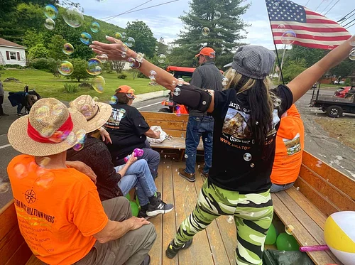 Hilltown Hikers at Chester On Track