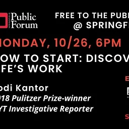 Free: Jodi Kantor “How to Start: Discovering Your Life’s Work“