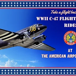 WWII C-47 “Skytrain” Scenic Flight Experience Ride Day at the American Airpower Museum