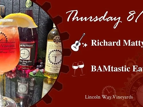 Thursday Night Escape with Richard Matty and BAMtastic Eatz + Lincoln Highway Buy-Way Sales!
