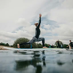 Morning SUP Yoga on Mirror Lake