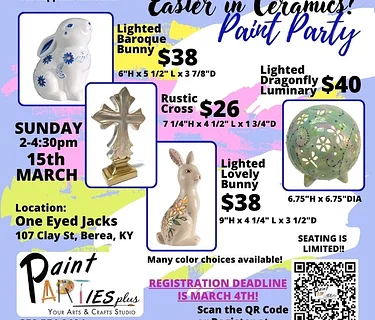 Easter in Ceramics Paint Party
